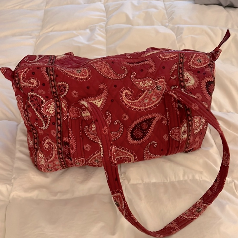 Mess Red Vera Bradley Duffel Bag